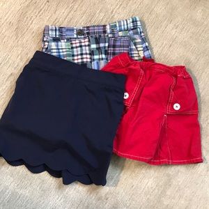 Three skirt/skort set. Vineyard Vines, Gap